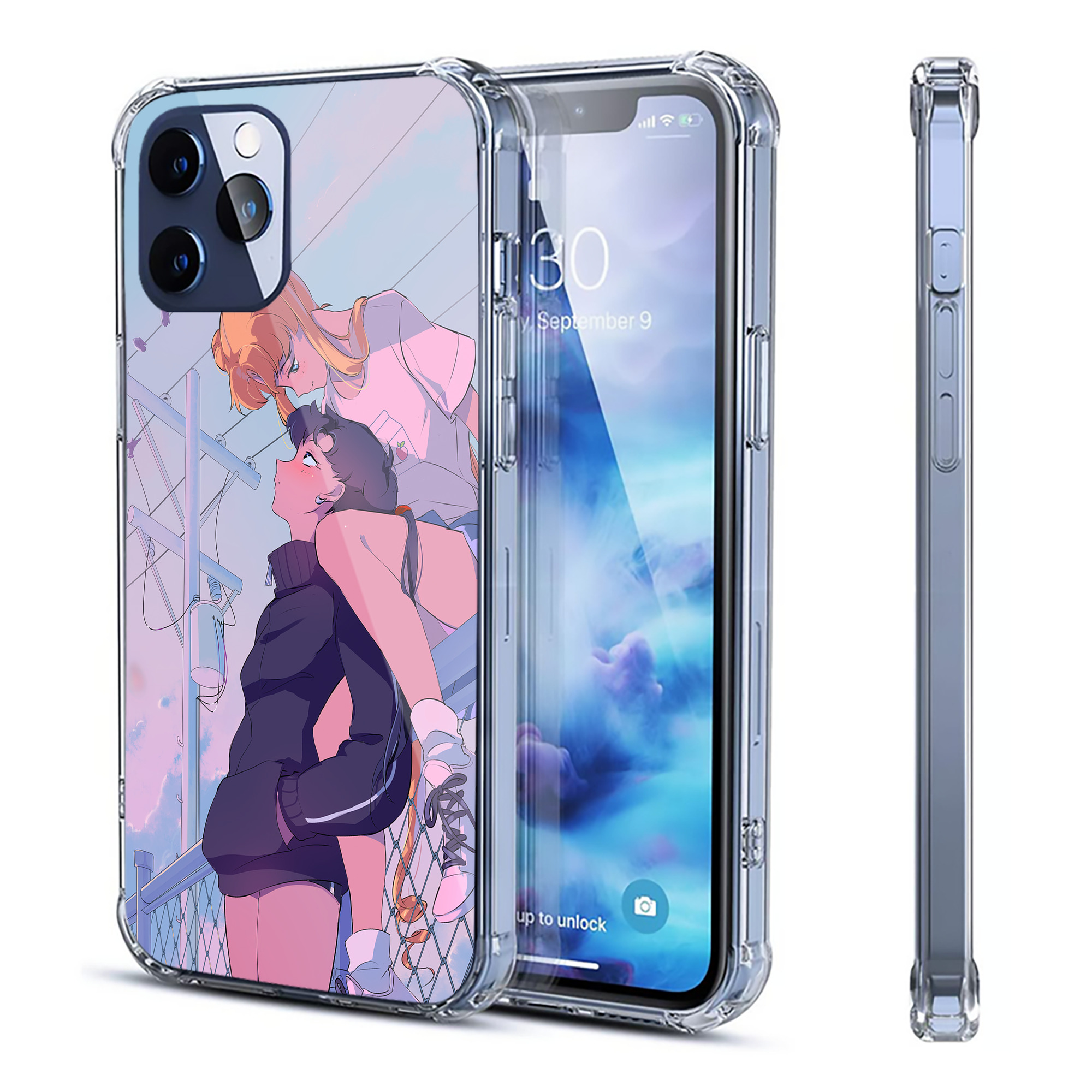 （画像用） 美少女戦士セーラームーン Sailor Moon 【iPhone 12シリーズ対応】透明スマホケース（クリアソフトケース）